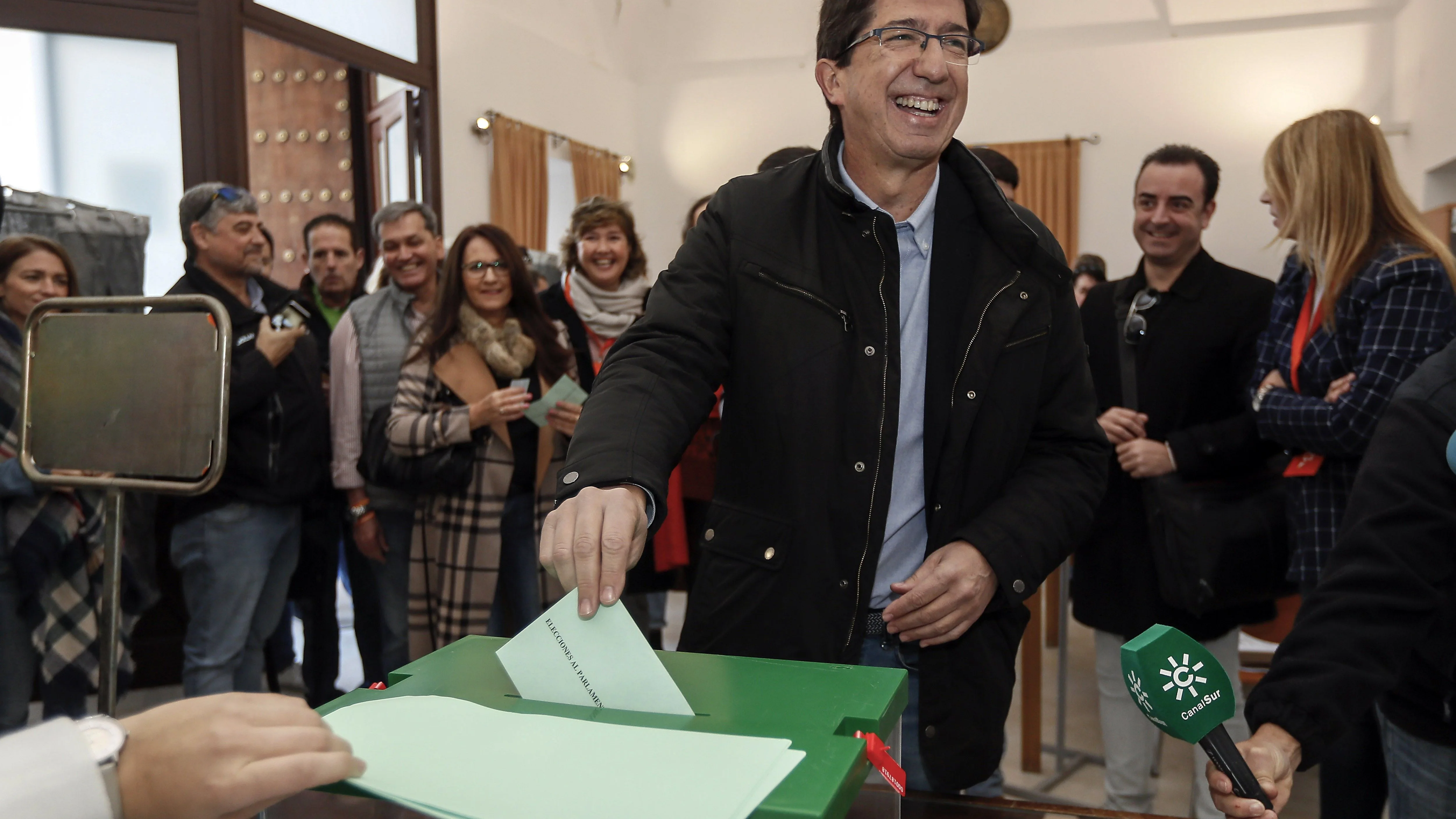 El candidato a la Presidencia de la Junta de Andalucía por Ciudadanos, Juan Marín