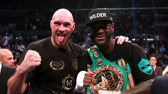 Wilder, con el cinturón de campeón Wilder, con el cinturón de campeón