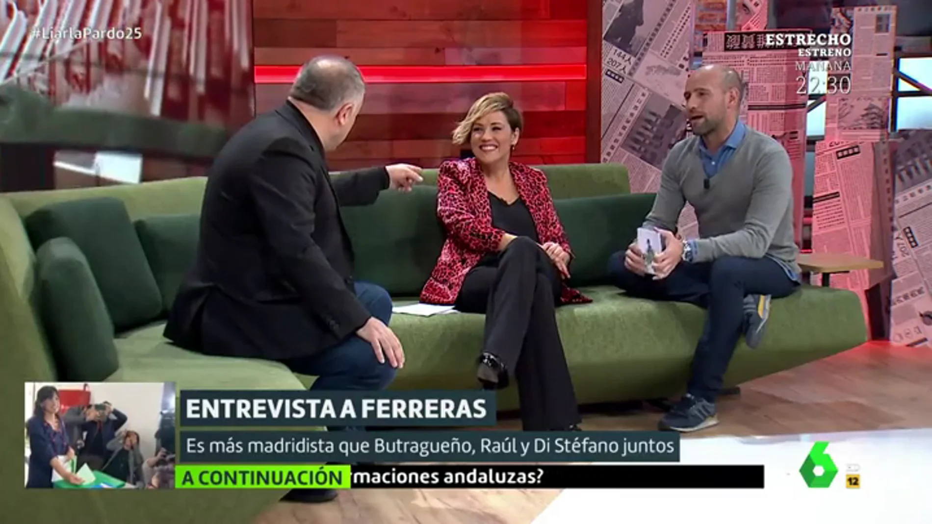 Antonio García Ferreras, Cristina Pardo y Gonzalo Miró