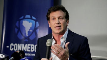 El presidente de la CONMEBOL, Alejandro Domínguez