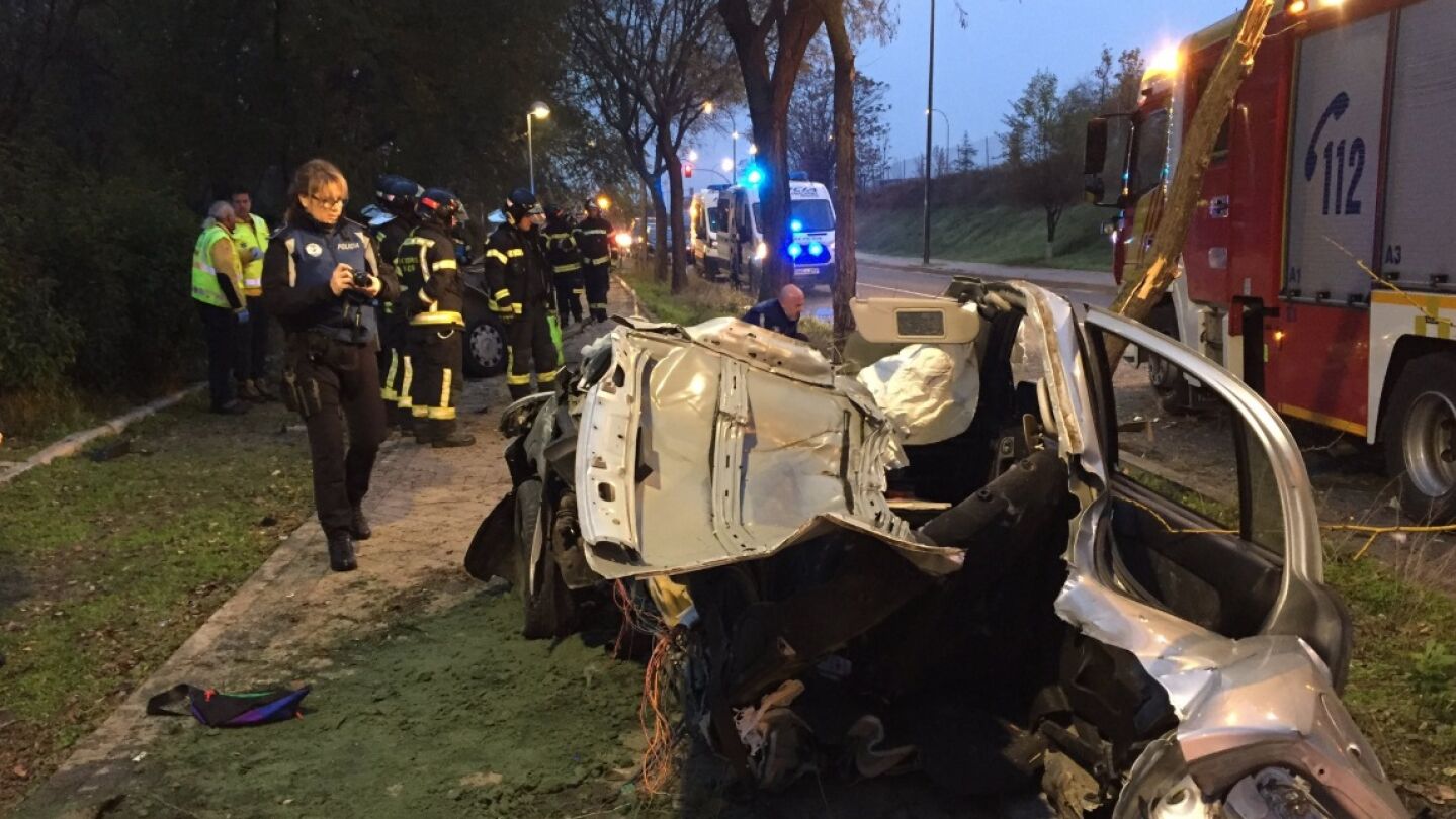 Accidente mortal en Madrid
