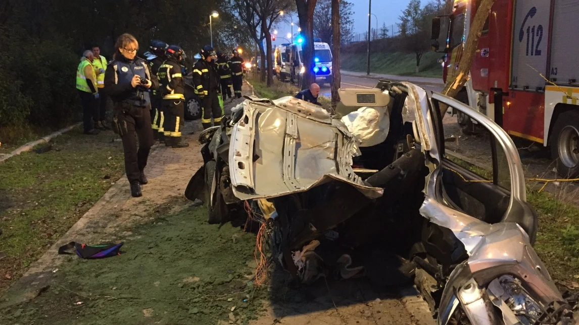 Accidente mortal en Madrid