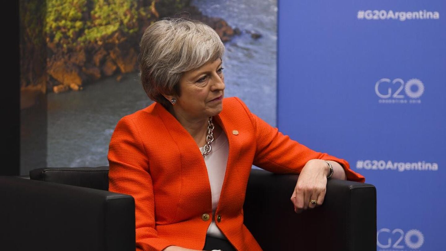 Theresa May en la cumbre del G20