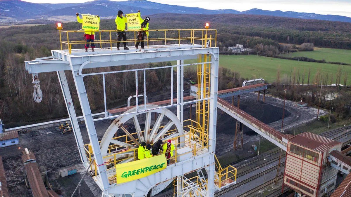 Protesta de Greenpeace en Eslovaquia