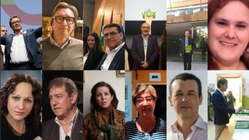 Los 12 diputados de Vox en el Parlamento de Andalucía