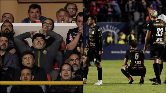 La decepción de los Dorados de Sinaloa de Maradona La decepción de los Dorados de Sinaloa de Maradona