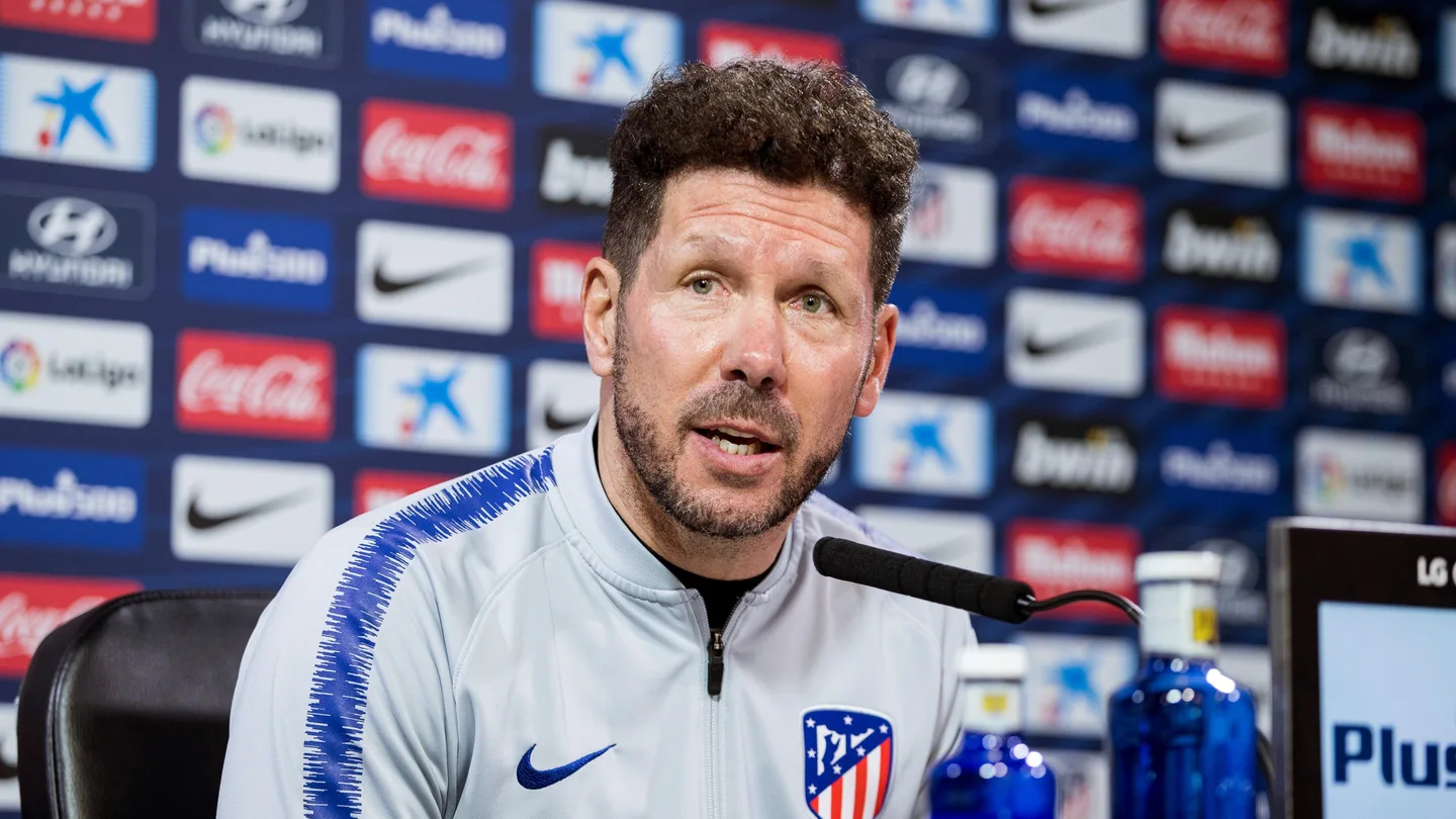 Simeone, en rueda de prensa Simeone, en rueda de prensa