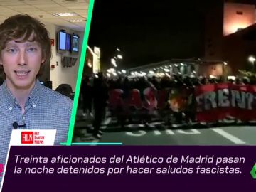 Detienen a 30 miembros del 'Frente Atlético' por hacer el saludo fascista en el partido contra el Brujas Detienen a 30 miembros del 'Frente Atlético' por hacer el saludo fascista en el partido contra el Brujas