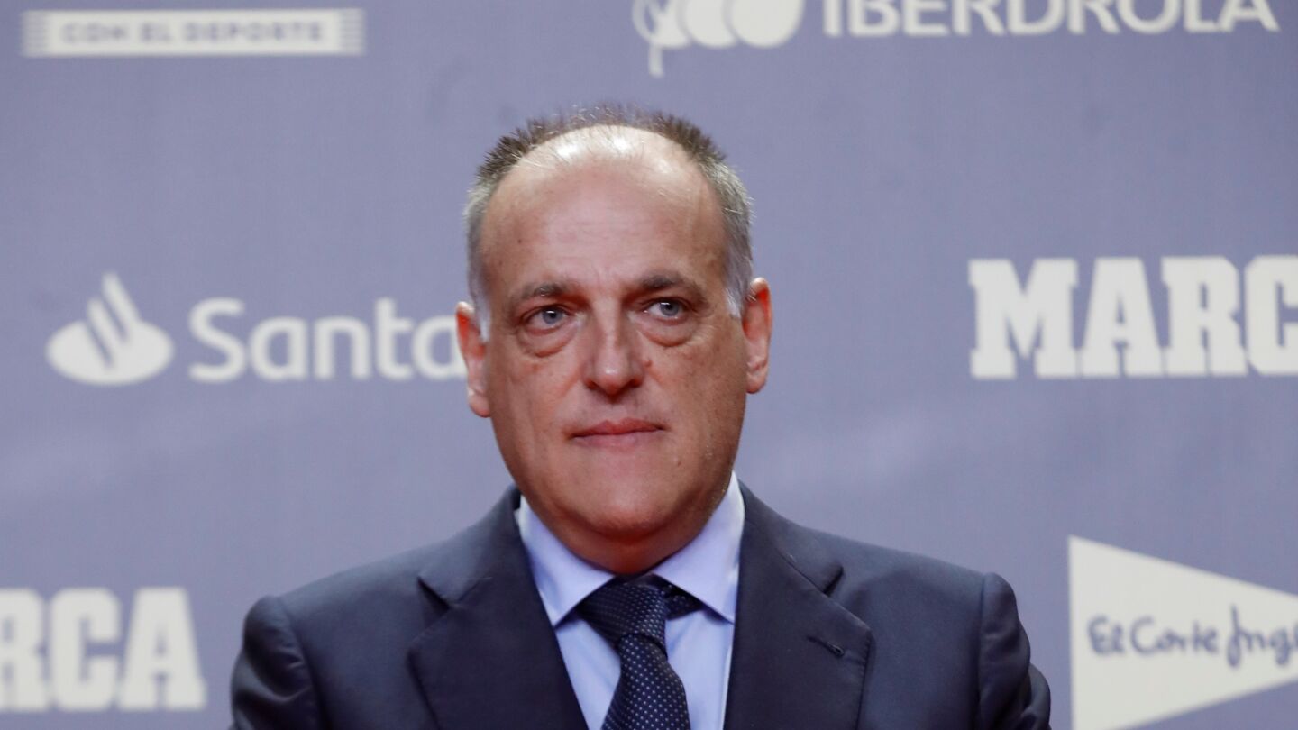 El presidente de LaLiga, Javier Tebas