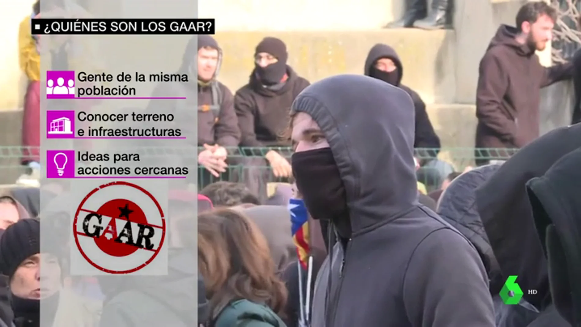 Los GAAR, el nuevo problema de los Mossos: así actúa el grupo independentista que quiere paralizar Cataluña