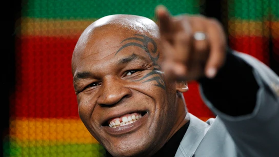 Mike Tyson, durante un acto Mike Tyson, durante un acto