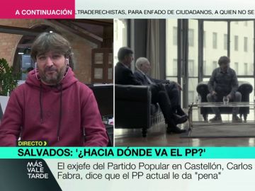 Évole entrevista en Salvados a varios altos cargos del PP: "Es un fracaso que no hayamos reunido a mujeres" Évole entrevista en Salvados a varios altos cargos del PP: "Es un fracaso que no hayamos reunido a mujeres"