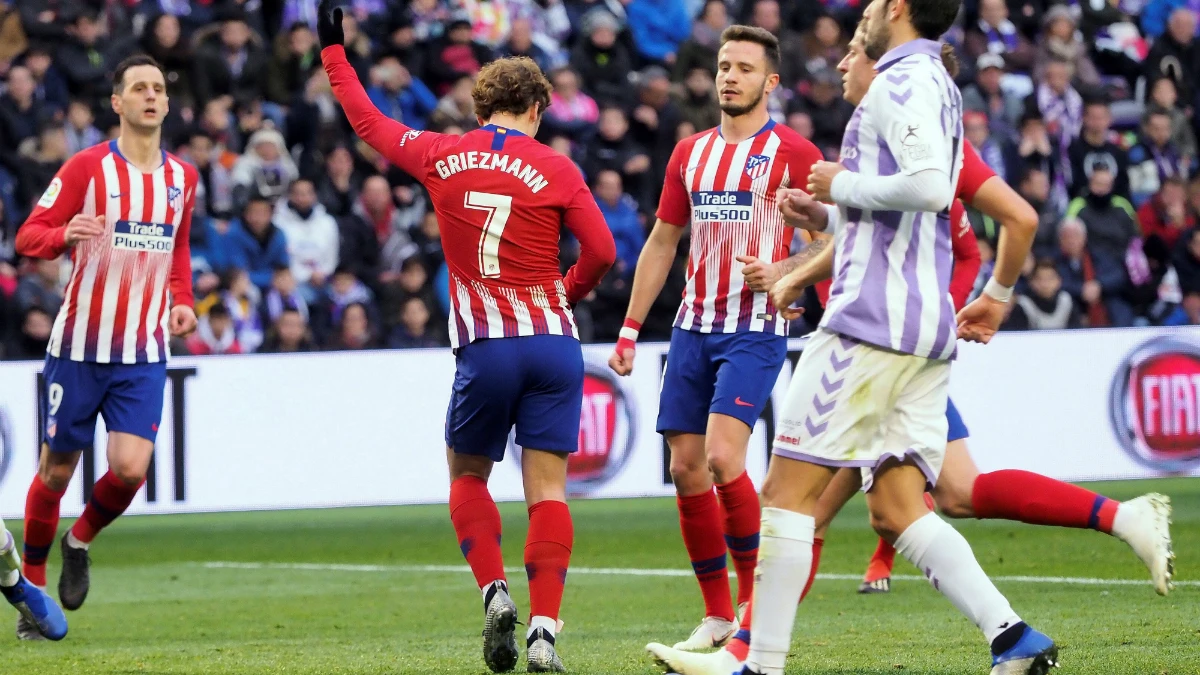 Griezmann celebra un gol con el Atlético