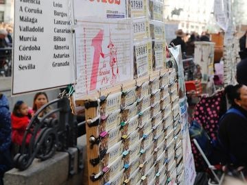 Puesto de venta de décimos de Lotería de Navidad Puesto de venta de décimos de Lotería de Navidad