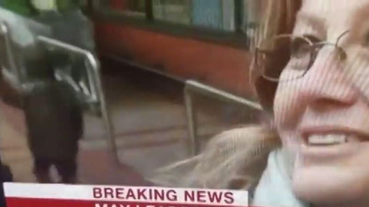 Efecto visual en plena entrevista de la BBC
