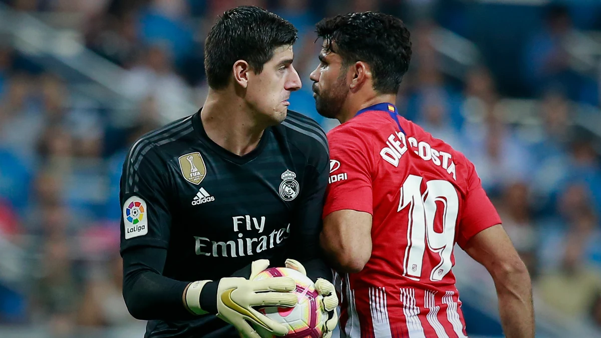 Courtois, ante Diego Costa