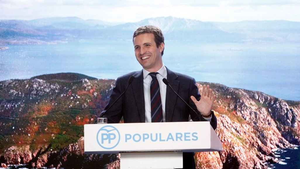 Pablo Casado en un acto electoral Pablo Casado en un acto electoral