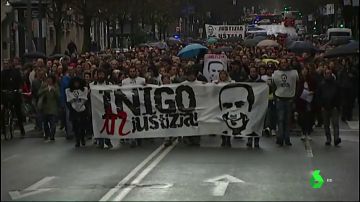 Manifestación de la plataforma Iñigo Cabacas