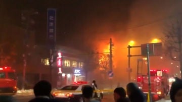 Incendio restaurante en Japón