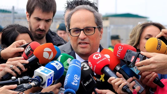 Quim Torra ante los medios Quim Torra ante los medios
