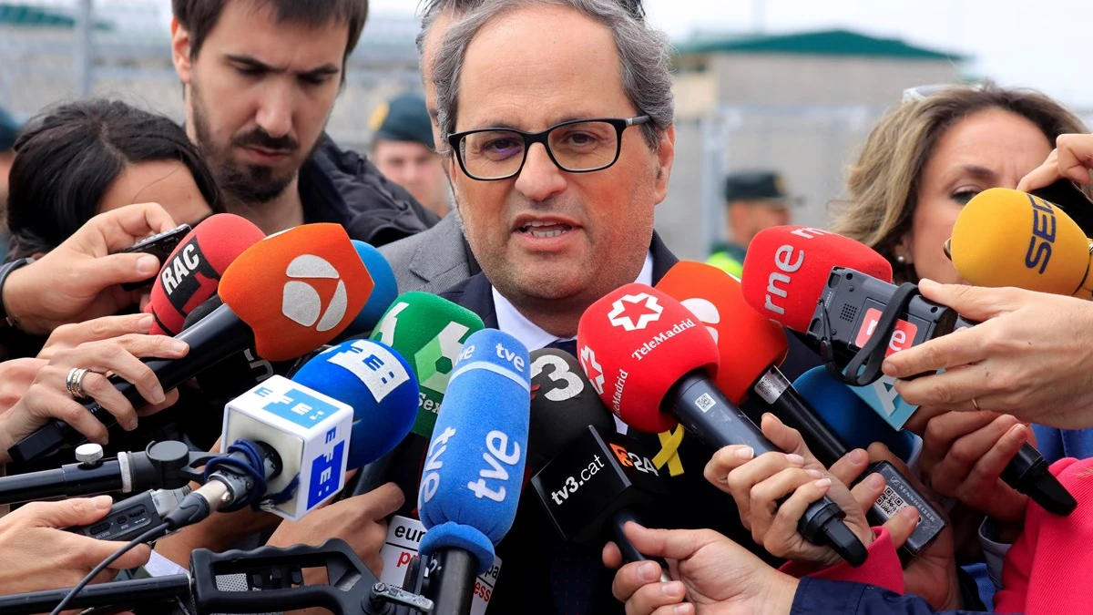 Quim Torra ante los medios