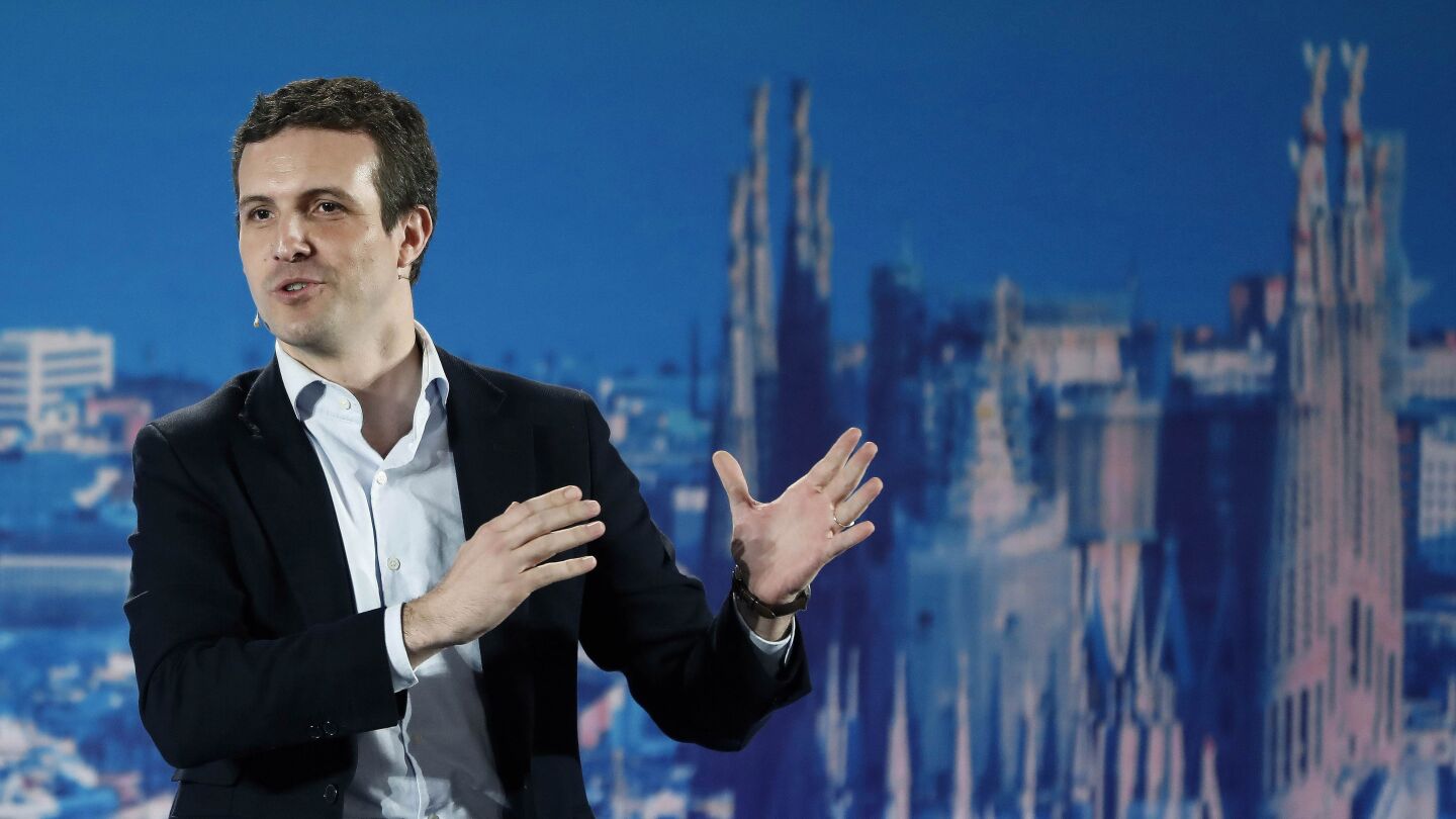 El l&iacute;der del PP, Pablo Casado