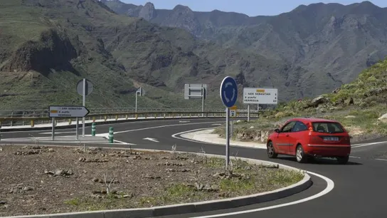 Una de las carreteras considerada como peligrosa por la RACC Una de las carreteras considerada como peligrosa por la RACC