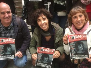 Lola Gutiérrez, junto a sus compañeros del Sindicato Lola Gutiérrez, junto a sus compañeros del Sindicato