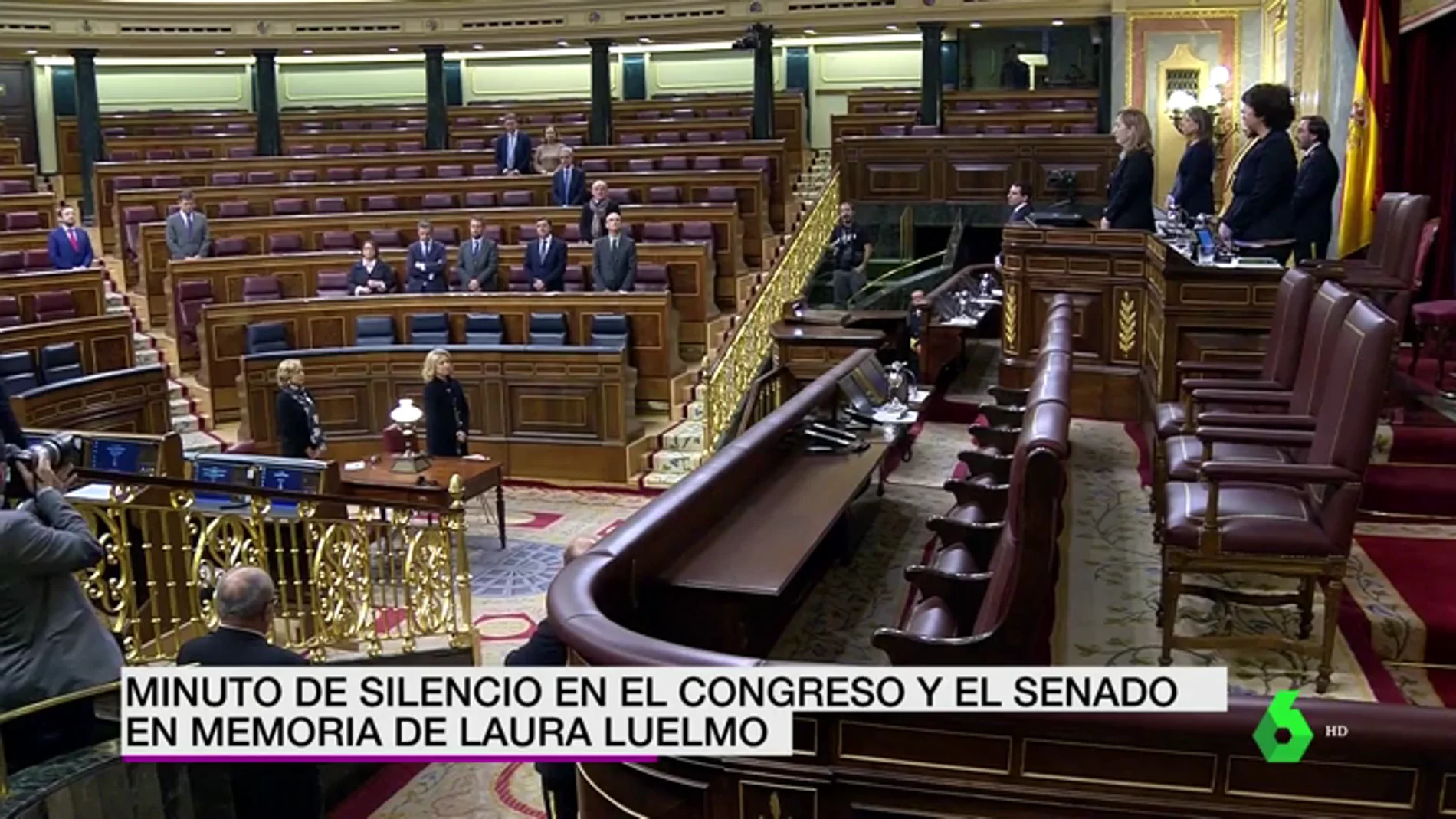 Minuto de silencio en el Congreso por Laura Luelmo