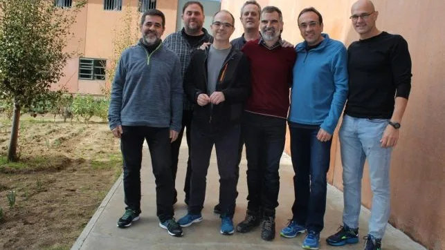 Foto de los líderes del procés en Lledoners