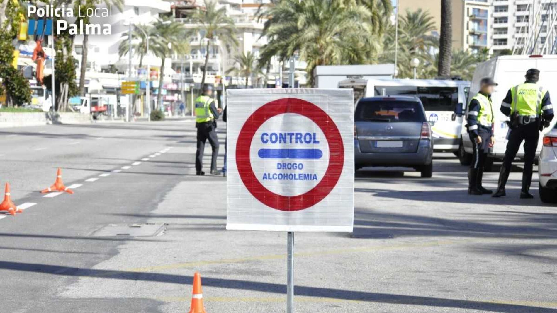 Control de alcoholemia de la Polic&iacute;a Local de Palma 