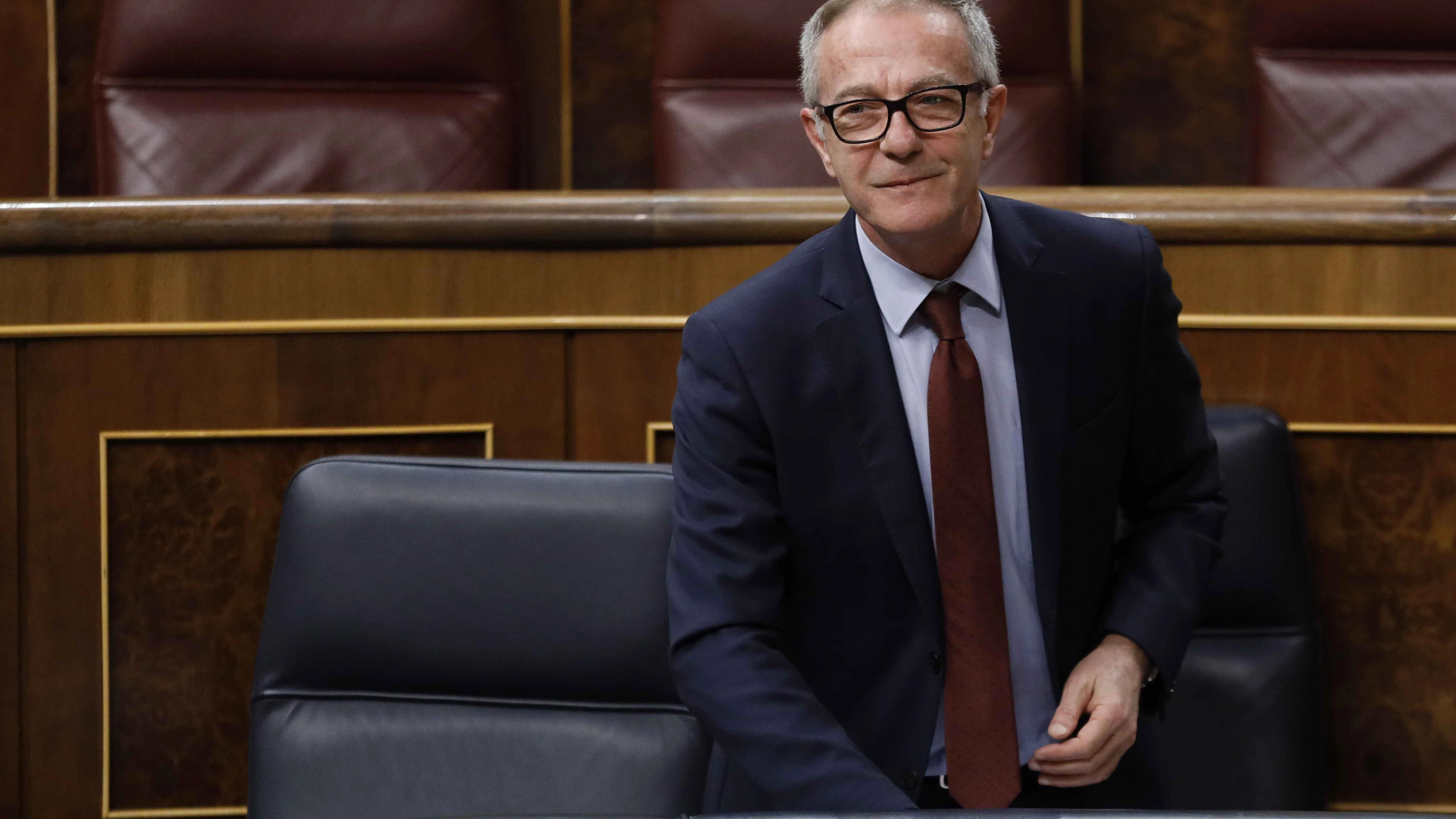 El ministro de Cultura y Deporte, José Guirao, durante su intervención en la sesión de control al Gobierno en el Congreso.