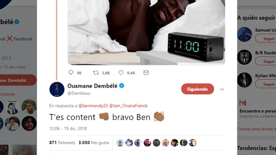 El mensaje de Mendy a Dembelé El mensaje de Mendy a Dembelé