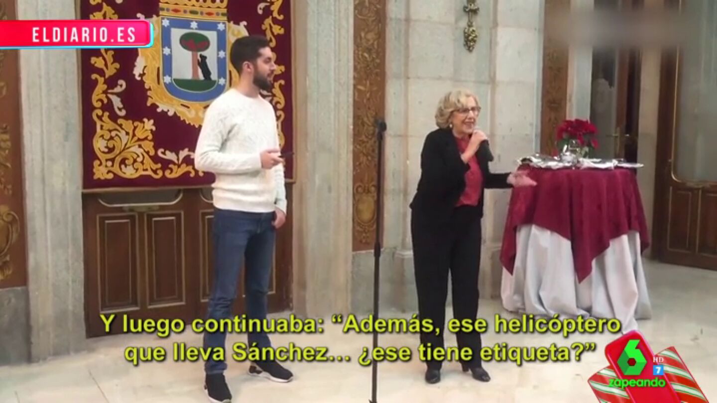David Broncano y Manuela Carmena