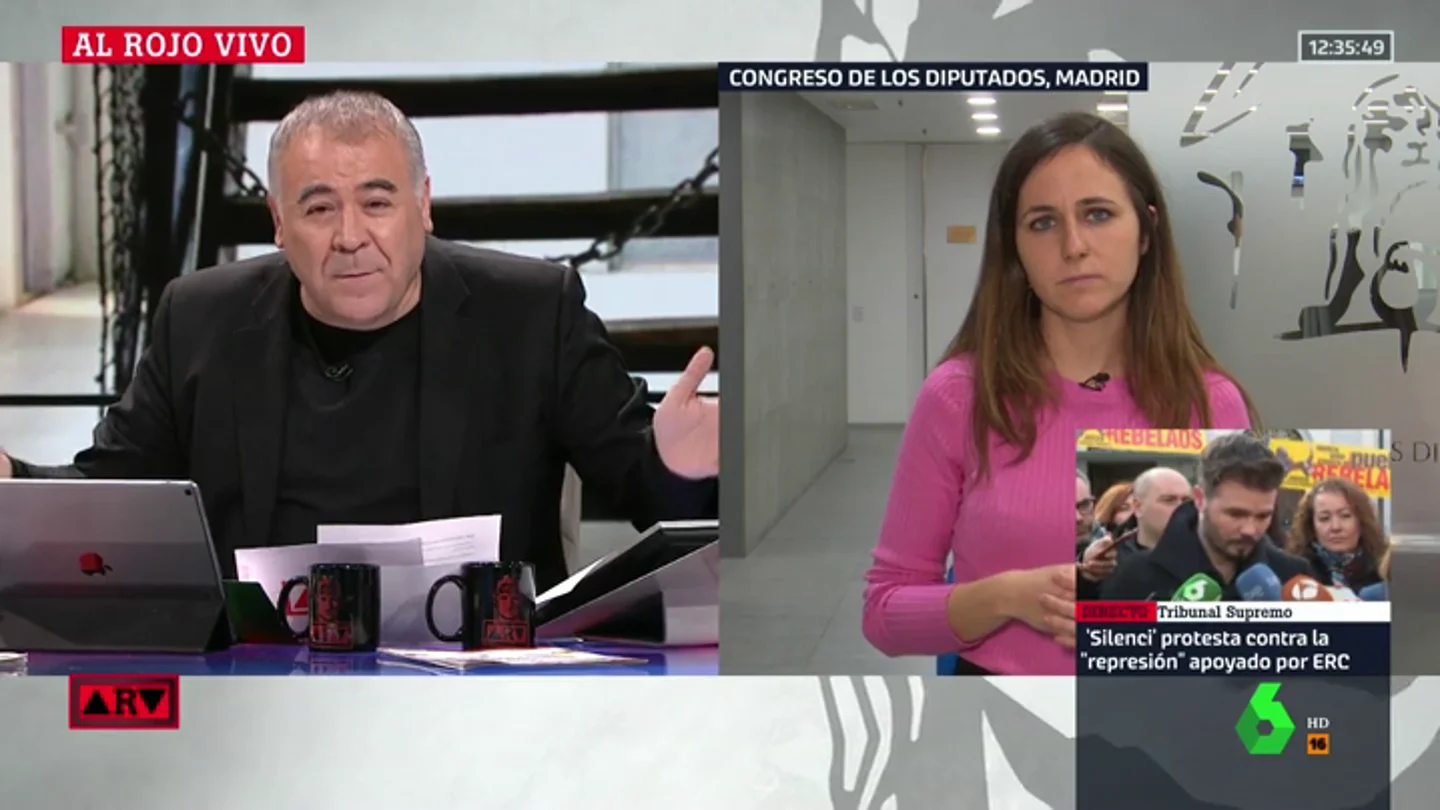 Antonio García Ferreras e Ione Belarra Antonio García Ferreras e Ione Belarra