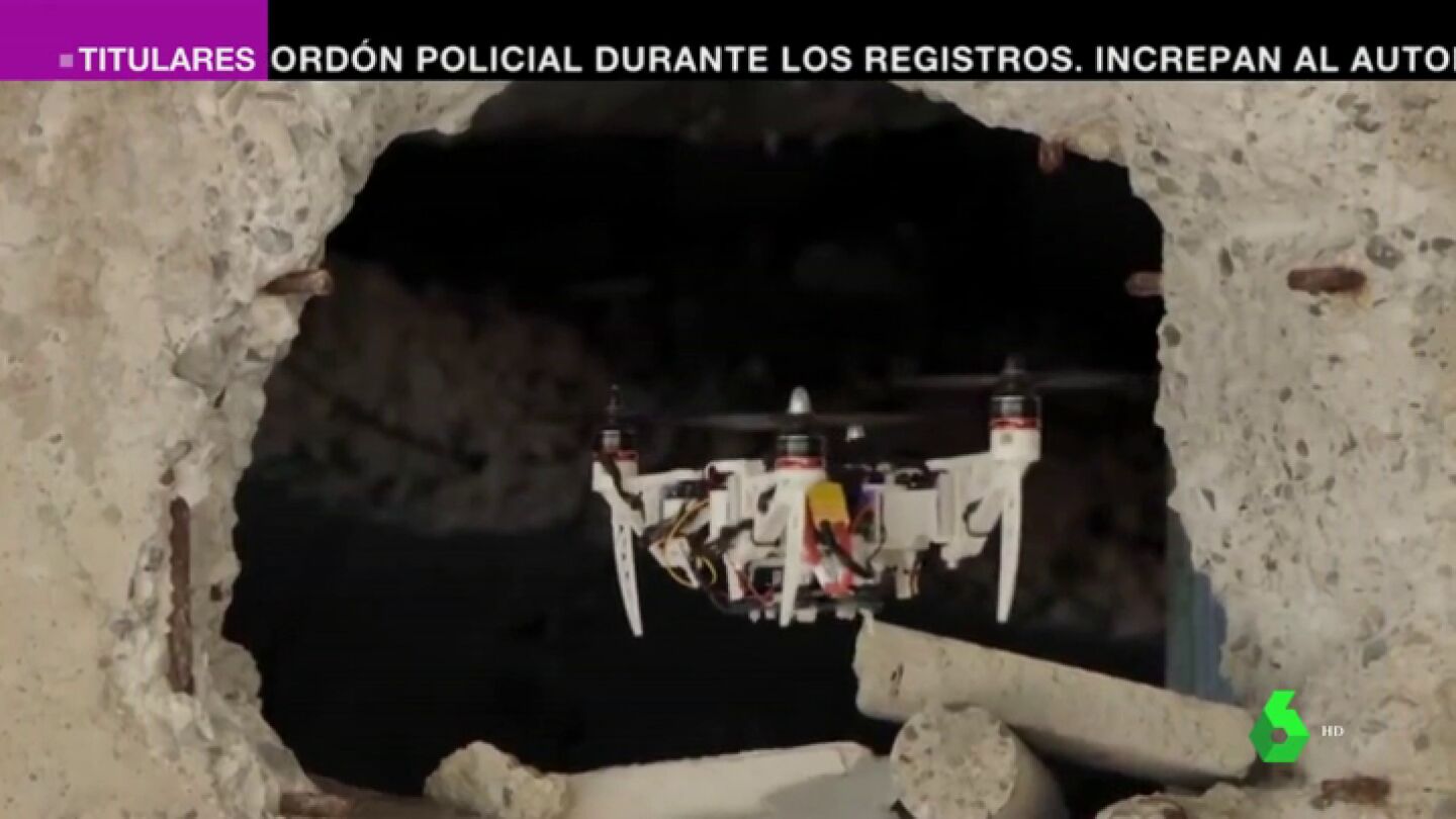 Dron de rescate plegable