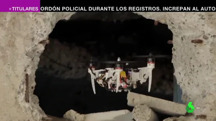 Dron de rescate plegable