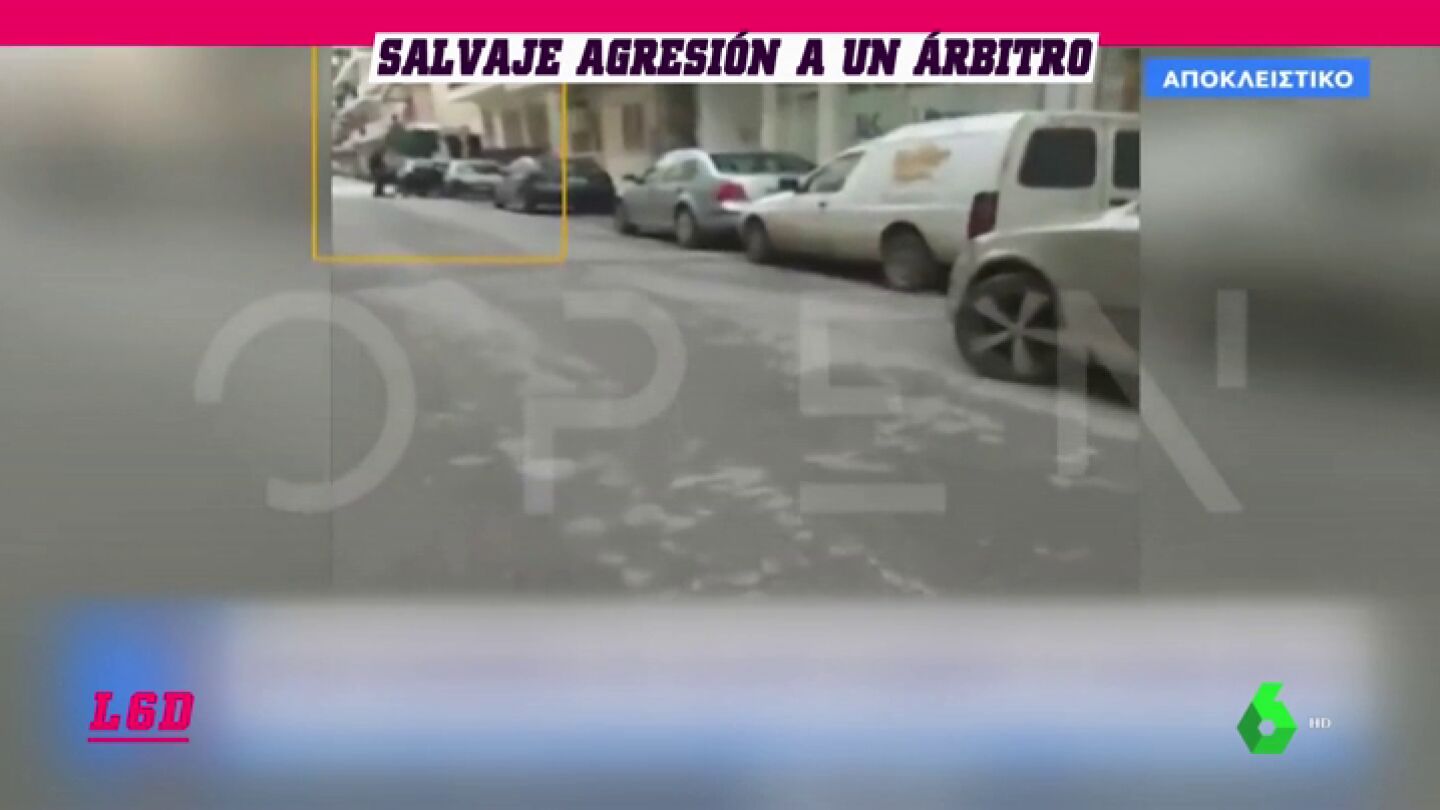 Salvaje agresi&oacute;n a un &aacute;rbitro griego en la puerta de su casa