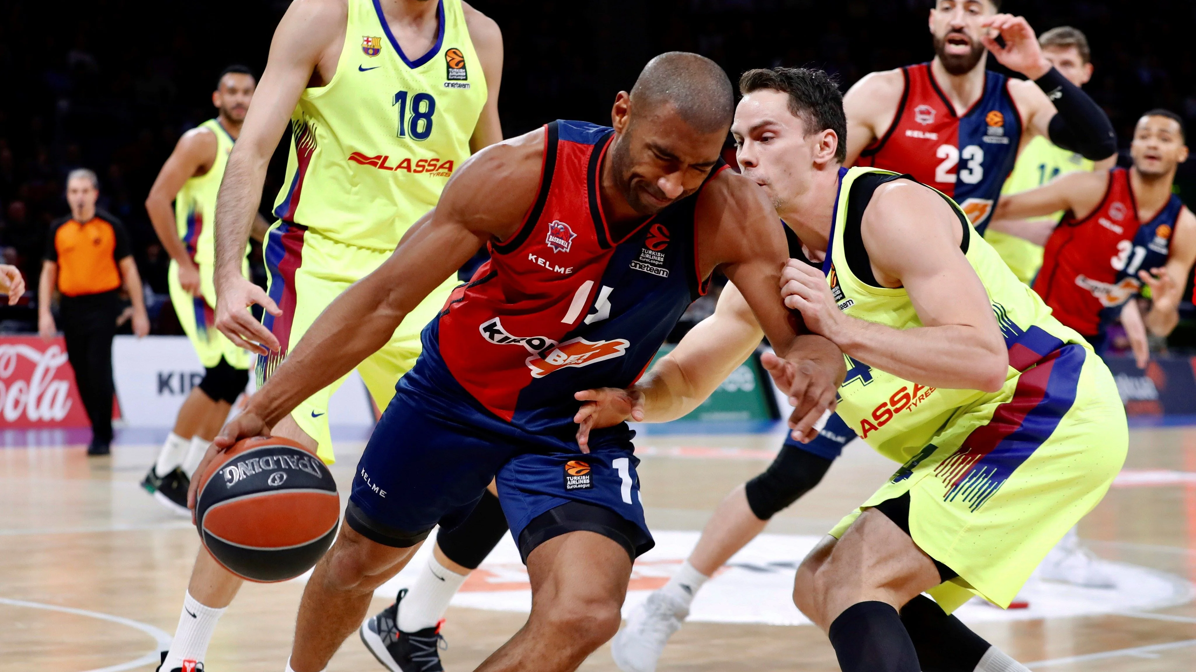 Jason Granger, durante el partido contra el Barcelona