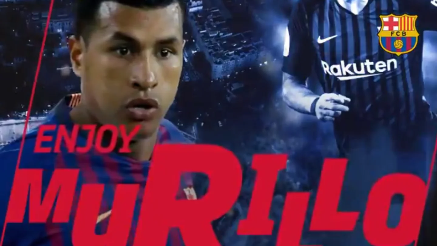 Jeison Murillo, nuevo jugador del Barcelona Jeison Murillo, nuevo jugador del Barcelona