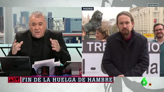 Pablo Iglesias: "Es vergonzoso que Zaplana vuelva a la cárcel con leucemia, pero esta empatía debemos tenerla también con los políticos catalanes presos" Pablo Iglesias: "Es vergonzoso que Zaplana vuelva a la cárcel con leucemia, pero esta empatía debemos tenerla también con los políticos catalanes presos"