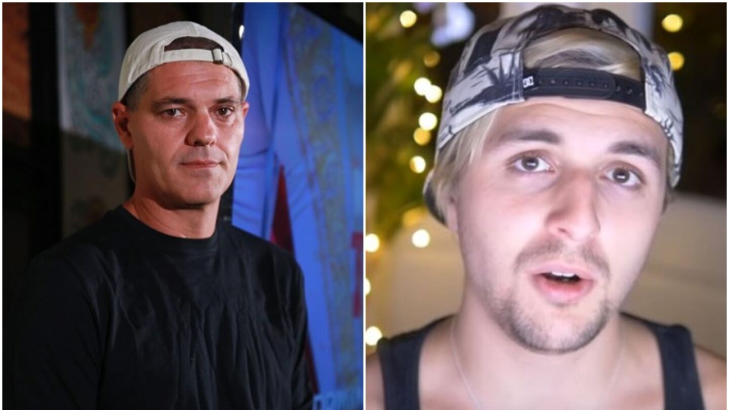 En la imagen, el extenista Frank Cuesta y el youtuber Dalas Review