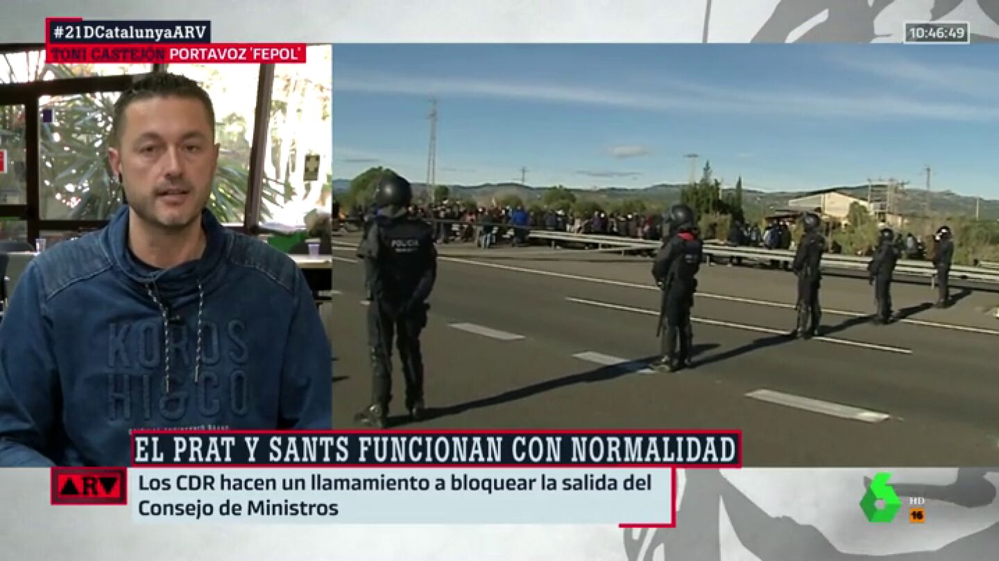Toni Castej&oacute;n: "Los Mossos est&aacute;n en primera l&iacute;nea demostrando su profesionalidad"