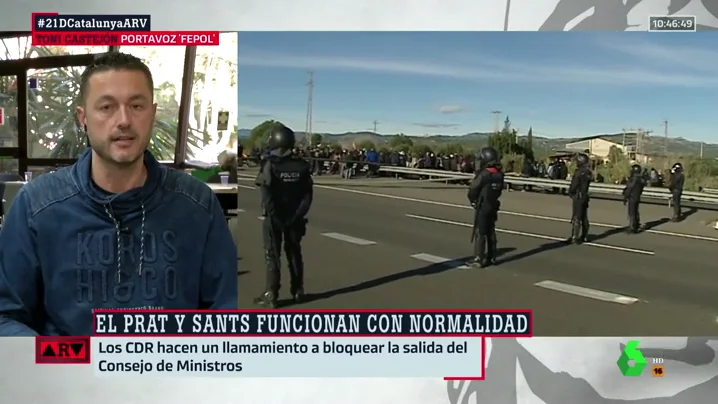 Toni Castejón: "Los Mossos están en primera línea demostrando su profesionalidad"