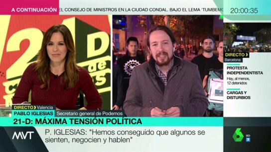 Pablo Iglesias, en M&aacute;s Vale Tarde