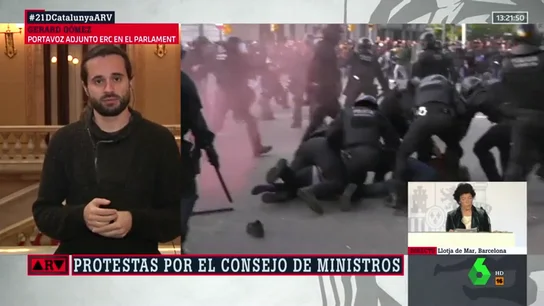 Gerard Gómez, portavoz de Esquerra Republicana valora los incidentes del 21D Gerard Gómez, portavoz de Esquerra Republicana valora los incidentes del 21D