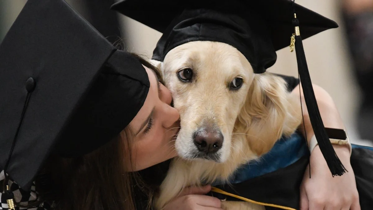 Griffin graduándose