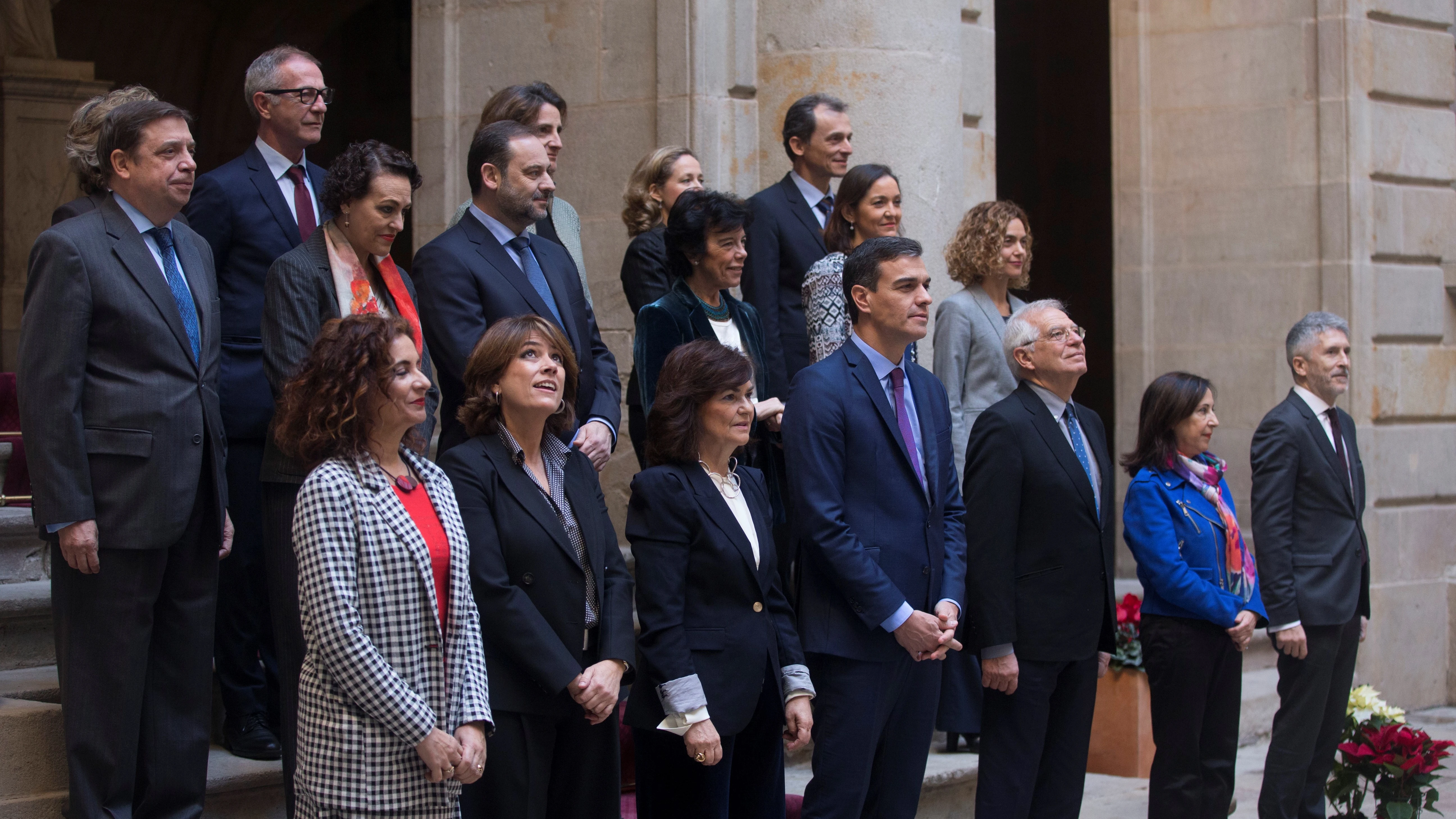 Foto de familia del Consejo de Ministros en Barcelona