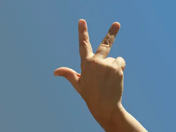 Tres solitarios dedos para marcar la soledad de tu vida Tres solitarios dedos para marcar la soledad de tu vida