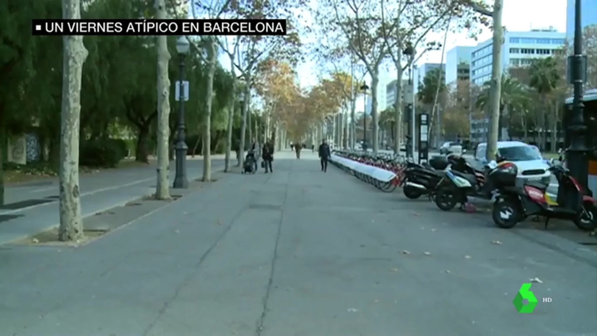 Los ciudadanos evitan pisar Barcelona durante la jornada de protestas del 21D
